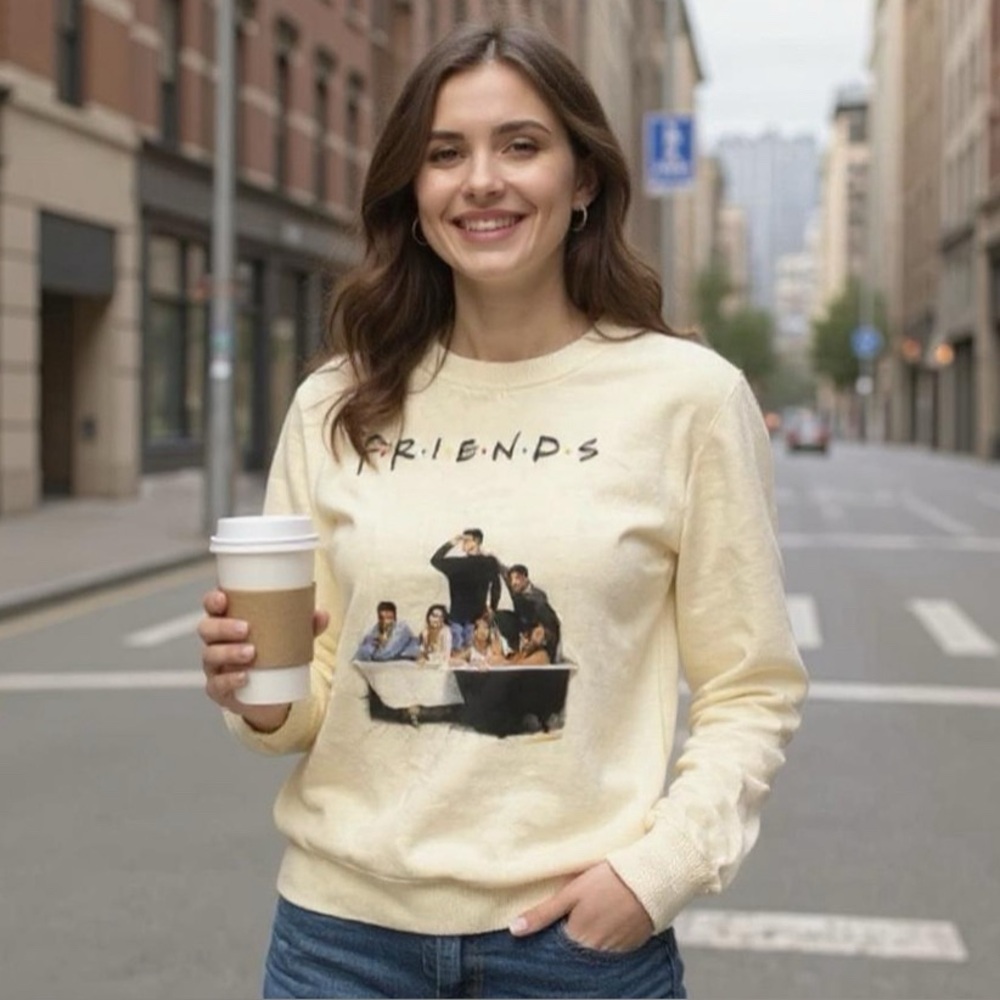 Friends Reusable Straw 4-Pack & Sweater Set